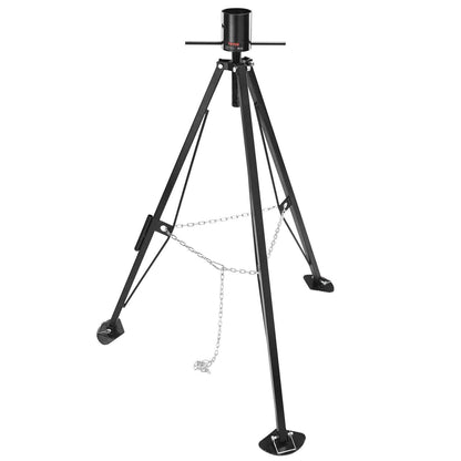 5th Wheel Tripod Stabilizer, 5000 LBS Load Capacity Tripod Fifth Wheel Stabilizer, 35"-57" Adjustable Height RV Gooseneck Stabilizer, Tripod Jack for Fifth-Wheel Trailers, RVs, and Campers