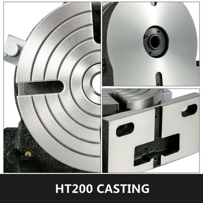 Rotary Table 8Inch Horizontal Vertical HV8 Precision 3MT Milling Drilling Machine Vernier Reading Milling Drilling Boring