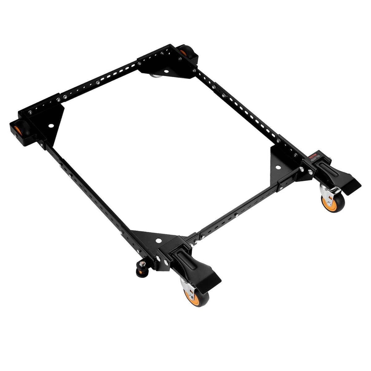 Mobile Base, 650 lbs Weight Capacity, Adjustable from 12" x 12" to 36" x 36", Heavy Duty Universal Mobile Base Stand with Swivel Wheels, for Woodworking Equipment, Bandsaw, Power Tools, Machines