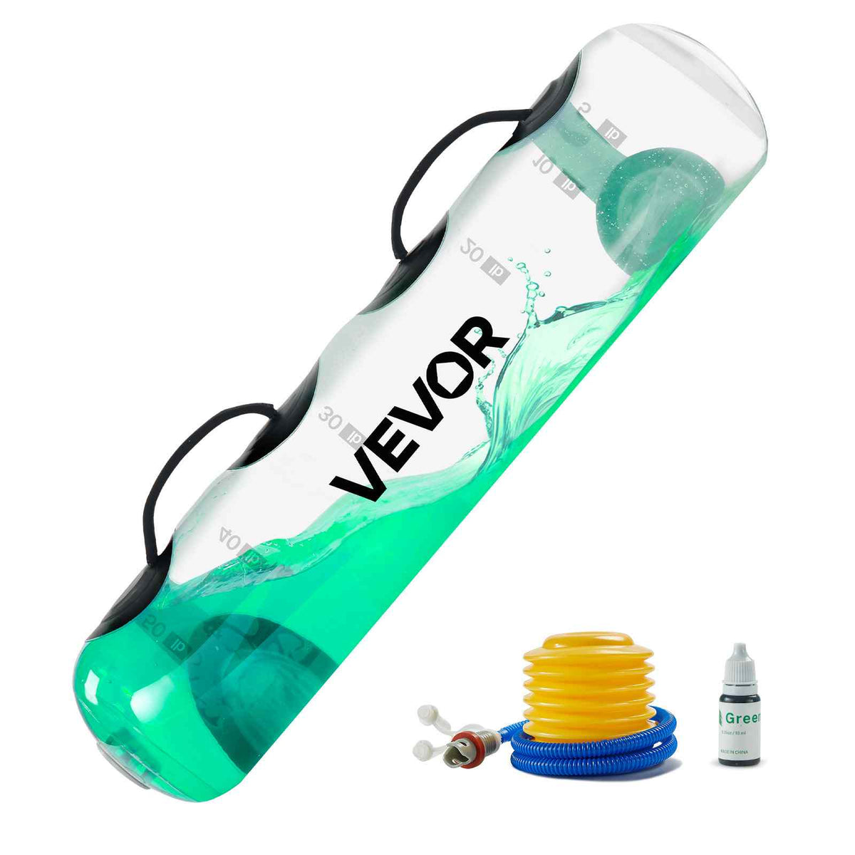 Water Weights Aqua Bag, Large Aqua Bags for Workout, 70 lbs Adjustable Portable Stability Fitness & Full Body Exercise Equipment, for Strength Core and Balance Training, Home Gym Exercise, Clear