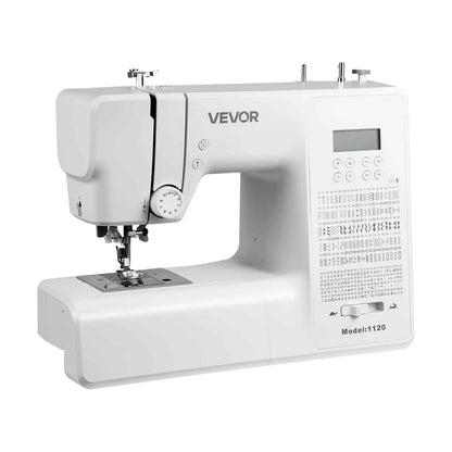 Computerized Sewing Machine, 200 Stitch Applications, with LCD Screen, Foot Pedal and LED Light, Heavy-Duty Metal Frame, Digital Sewing Machine with Powerful Motor for Crafts and Mending