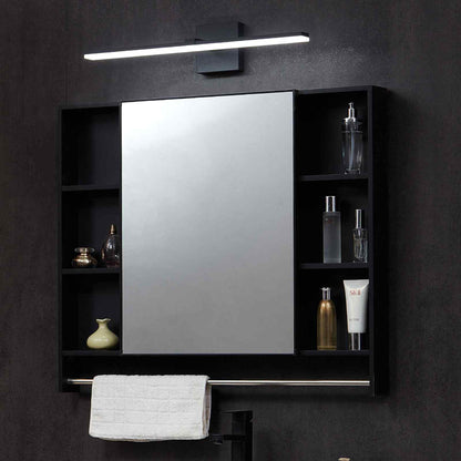 Bathroom Vanity Light Bar, 24.02-Inch, LED Modern Light Fixture Over Mirror, with 360° Rotatable, IP44 Waterproof, 18W, 6000K, Wall Lighting for Bathroom, Living Room, Bedroom, Hallway, Black
