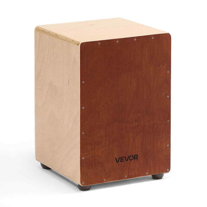Cajon Box Drum Wooden Birchwood Percussion Instrument Bass Drum with Snare Wires