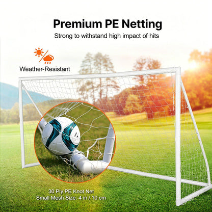 Portable Soccer Goal, 12x6 ft Soccer Net, Adults Kids Backyard Soccer Net, Large Practice Soccer Net, Youth Training Soccer Goal Set, All-Weather Outdoor Soccer Goals with Carry Bag, 1 Pack
