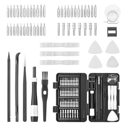 Screwdriver Set, 59-Piece Small Precision Screwdriver Set with Phillips, Flat Head, Torx, Pentalobe Bits, Tweezer for Men, Mini Cleaning Repair Tool Kit for iPhone, MacBook, Laptop, Computer