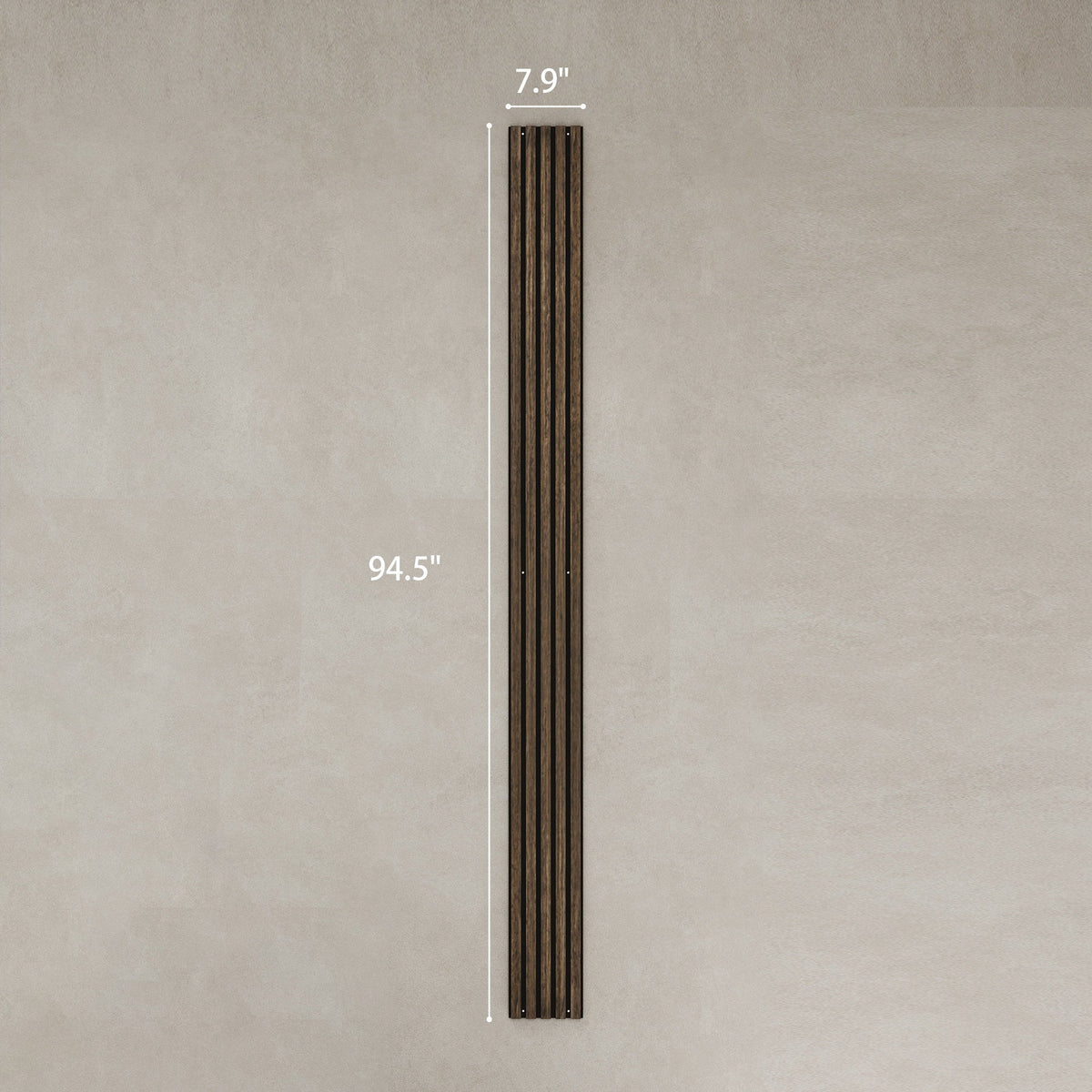 95" x 8" Wood Panels for Wall, 4 Pack Acoustic Panels, Sound Absorbing Slat Wall For Interior Wall Decor, Home, Walnut