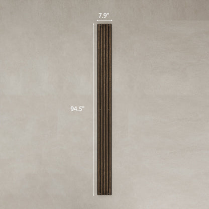 95" x 8" Wood Panels for Wall, 4 Pack Acoustic Panels, Sound Absorbing Slat Wall For Interior Wall Decor, Home, Walnut